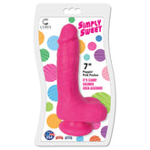 Simply Sweet 7 Inch Dildo - Pink